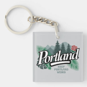 Portland Oregon Keychain