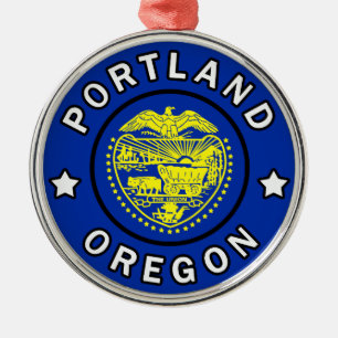 Portland Oregon Metal Ornament