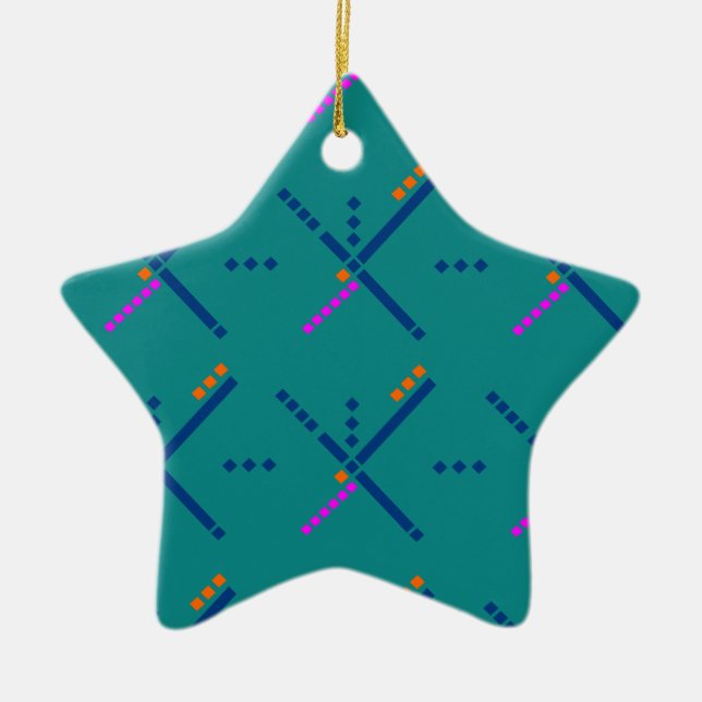 Portland Oregon PDX Airport Carpet Ceramic Ornament (Front)