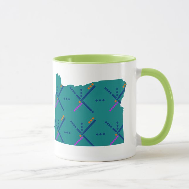 Portland Oregon PDX Airport Carpet Mug (Right)