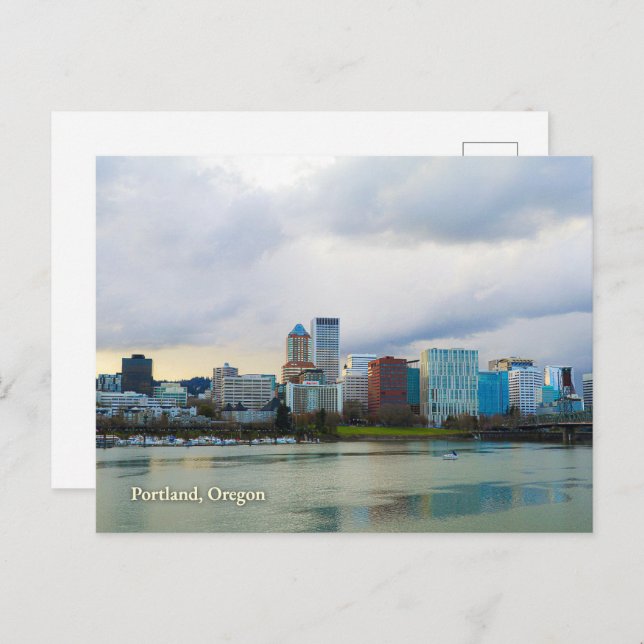 Portland, Oregon Postcard City Skyline (Front/Back)