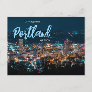 Portland Oregon Scenic Travel Postcard