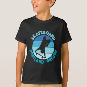 Portland Oregon Skateboarder Urn Skateboarding 3 T-Shirt