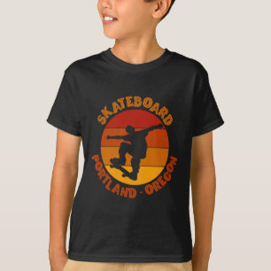 Portland Oregon Skateboarder Urn Skateboarding 4 T-Shirt
