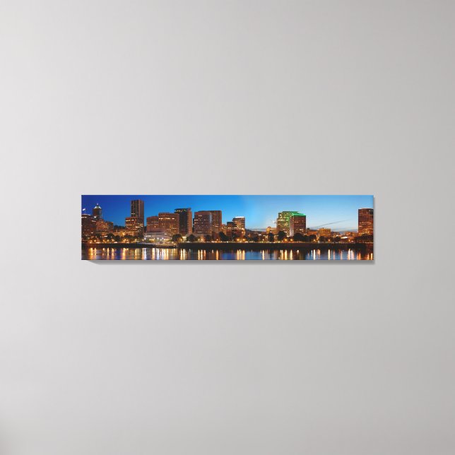 Portland Oregon Skyline Canvas Print (Front)
