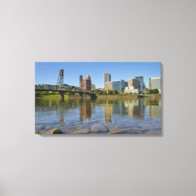 Portland Oregon Skyline Stretched Canvas Print (Front)