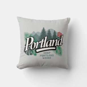 Portland Oregon Throw Pillow