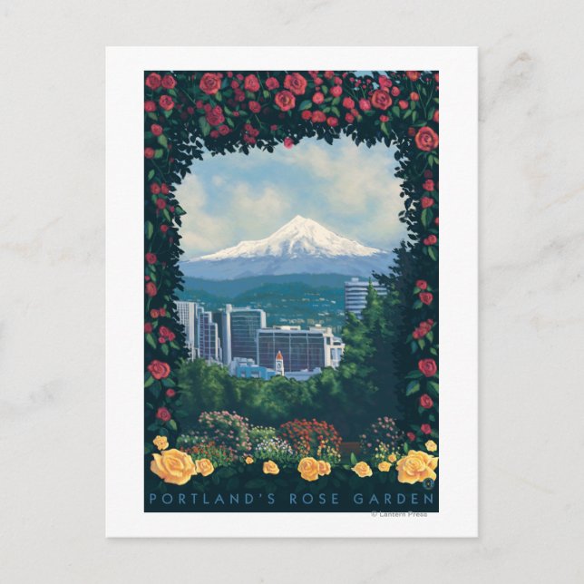 Portland, OregonRose Garden Scene Postcard (Front)