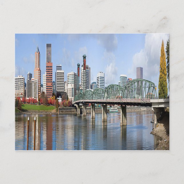 Portland Panoramic City Skyline Carte postale (Devant)
