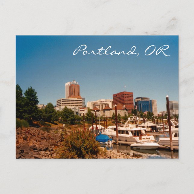 Portland par la carte postale de rivière (Devant)