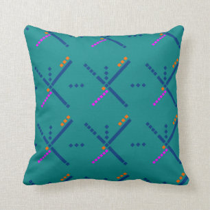 Portland PDX Airport Carpet Throw Pillow