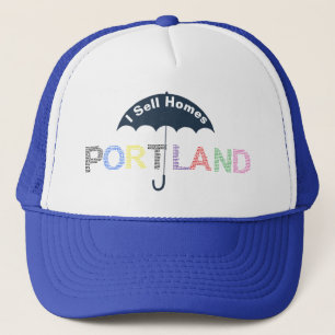 Portland Real Estate Homes Blue Baseball Casquette