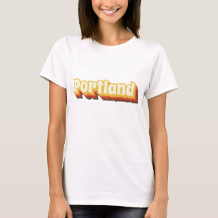 Portland Retro Vintage Text T-Shirt