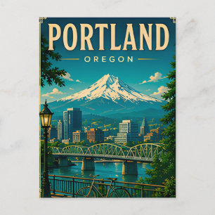 Portland Riverfront Beauty Postcard