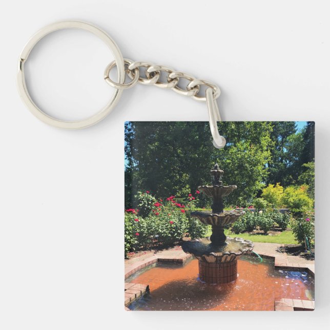 Portland Rose Garden, OR Keychain (Front)
