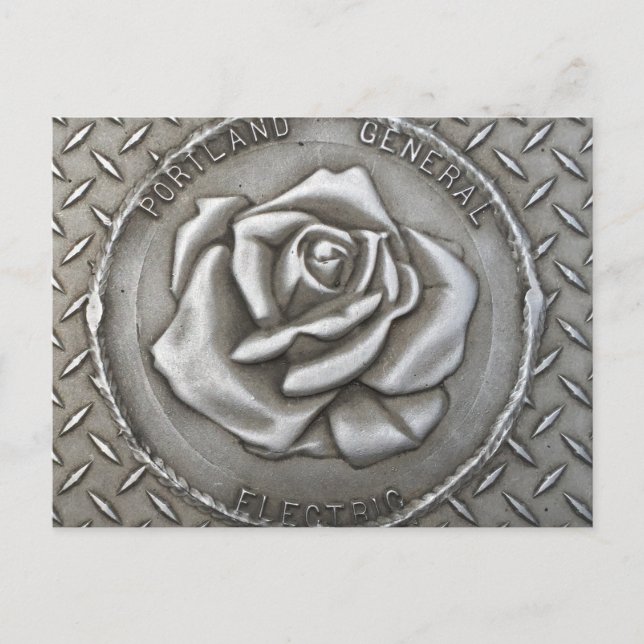 Portland Rose Grate Post Card (Front)