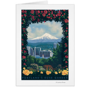Portland, scène de jardin d'OregonRose