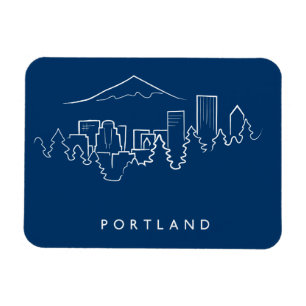 Portland Skyline Magnet