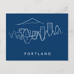 Portland Skyline Postcard