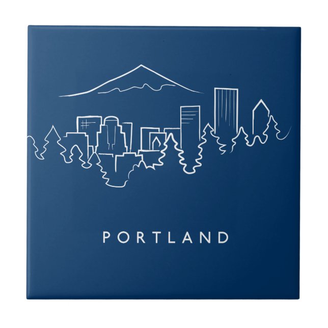 Portland Skyline Tile (Front)