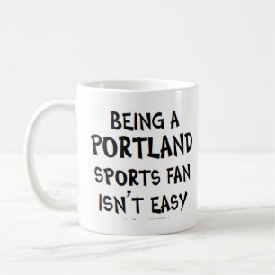 portland sports fan, being coffee mug