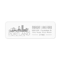 Portland Stylized Skyline |