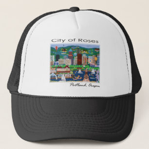 Portland~ The City of Roses Trucker Hat