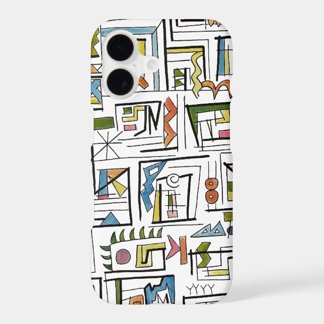 Portland-Whimsical Abstract Geometric Art (Back)