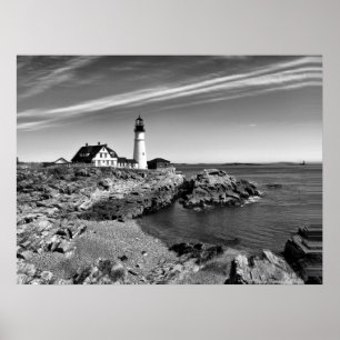 Portlandhead Black n White Poster
