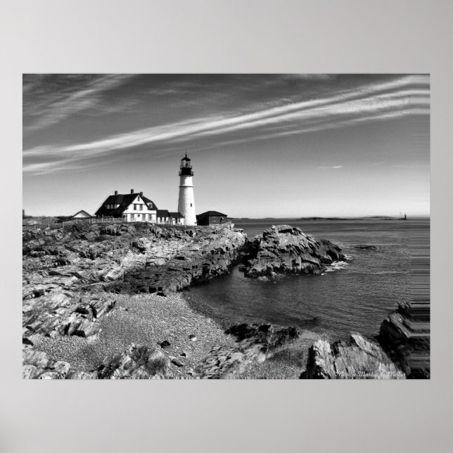 Portlandhead Black n White Poster (Devant)