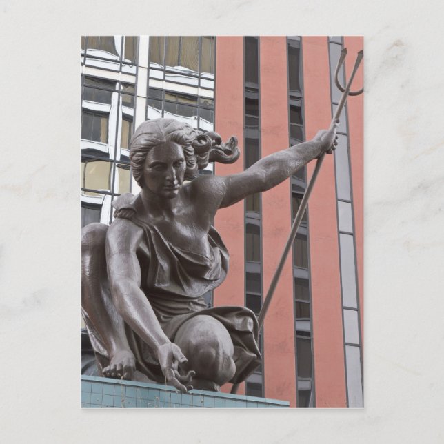 Portlandia statue, Portland, Oregon Postcard (Front)