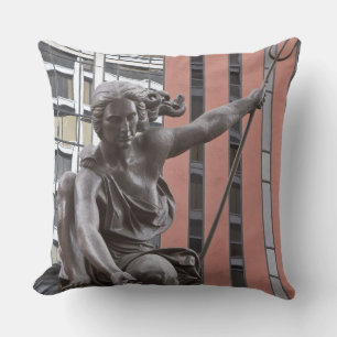 Portlandia statue, Portland, Oregon Throw Pillow