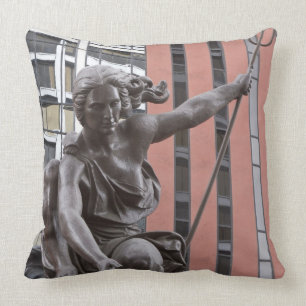 Portlandia statue, Portland, Oregon Throw Pillow