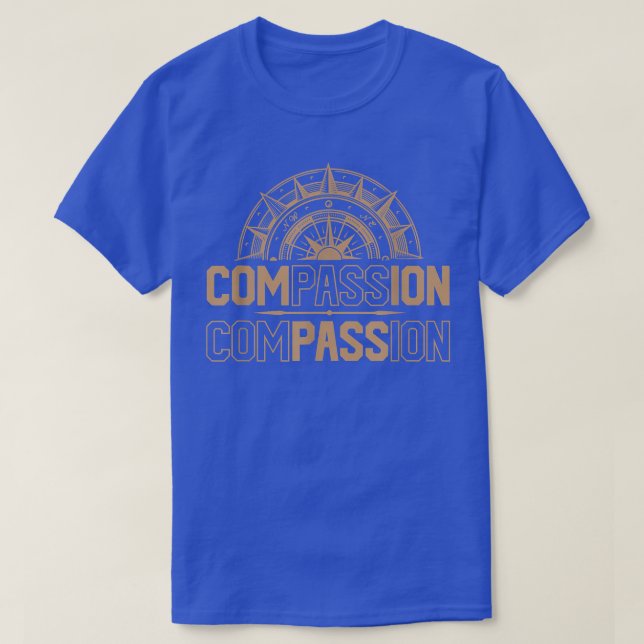Portmanteau Blend Word Compassion Passion Compass  T-Shirt (Design Front)