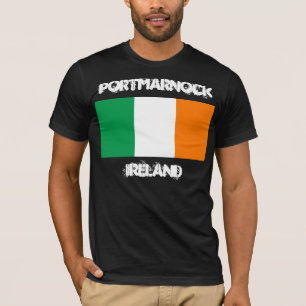 Portmarnock, Ireland with Irish flag T-Shirt