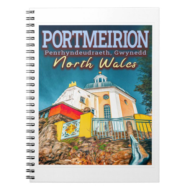 PORTMEIRION - PENRHYNDEUDRAETH GWYNEDD NORTH WALES NOTEBOOK (Front)