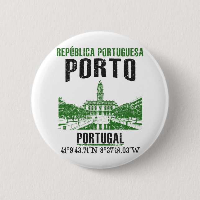 Porto 2 Inch Round Button (Front)