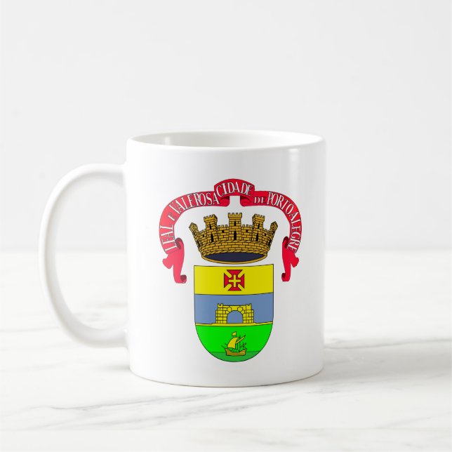Porto Alegre (City Seal) - BRAZIL Coffee Mug (Left)