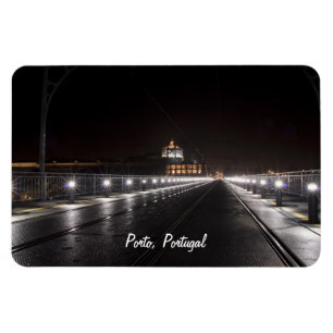 Porto by night Premium Magnet