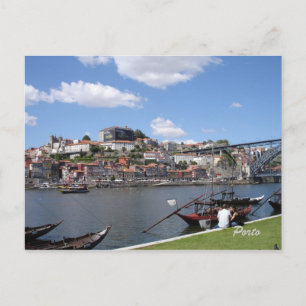 Porto by the river, postcard