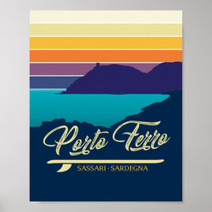 Porto Ferro - Vintage Travel - Italy Poster