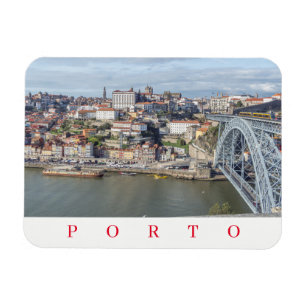 Porto panoramic view fridge magnet