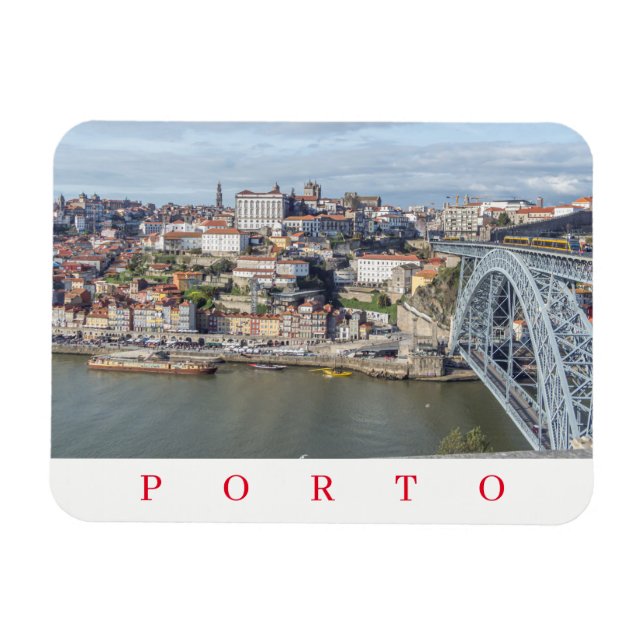Porto panoramic view fridge magnet (Horizontal)