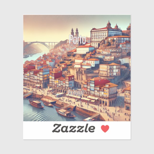Porto Portugal 3 Inch Vinyl Sticker (Sheet)