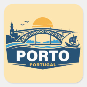 Porto Portugal Europe Square Sticker