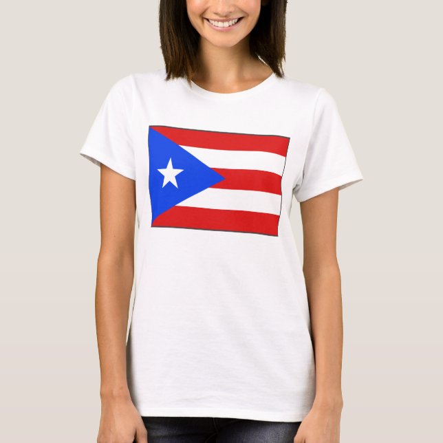Porto Rico Drapeau x Carte T-shirt (Devant)