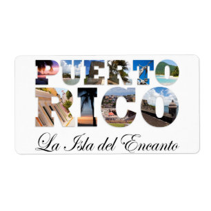 Porto Rico La Isla Del Encanto Collage/montage