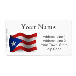 Porto Rico ondulant le drapeau
