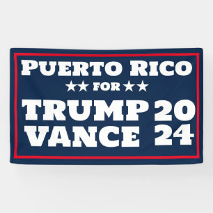 Porto Rico pour la bannière Trump Vance 2024