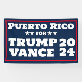 Porto Rico pour la bannière Trump Vance 2024